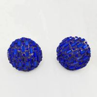 Elegant Geometric Artificial Crystal Women's Ear Studs 1 Pair sku image 1