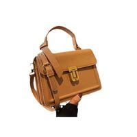 Women's Medium Pu Leather Solid Color Classic Style Lock Clasp Handbag main image 5