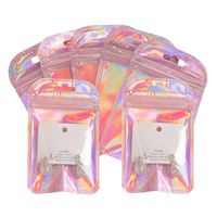 Simple Style Gradient Color Plastic Printing Jewelry Packaging Bags sku image 1