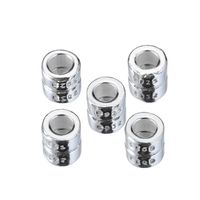 5 PCS/Package 3.5mm Diameter Hole 2~2.9mm Sterling Silver Solid Color Polished Spacer Bars main image 4