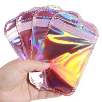 Simple Style Gradient Color Plastic Printing Jewelry Packaging Bags main image 3