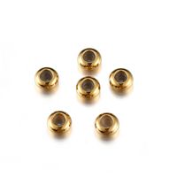 10 PCS/Package Diameter 6 Mm Diameter 7 Mm Diameter 8mm Hole 3~3.9mm 304 Stainless Steel Solid Color Polished Beads sku image 6