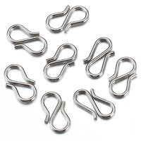 20 PCS/Package 13 * 7mm 304 Stainless Steel 18K Gold Plated Solid Color Polished Jewelry Buckle main image 4
