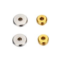 20 PCS/Package Diameter 3mm Diameter 4mm Diameter 5mm Hole 1~1.9mm Hole 2~2.9mm 304 Stainless Steel 18K Gold Plated Solid Color Polished Spacer Bars main image 5