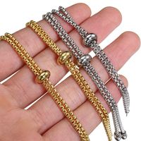 3 Pieces 25*125mm 304 Stainless Steel Solid Color Polished Chain main image 3