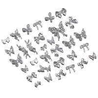 10 PCS/Package 6*4mm 7*4mm 9*10mm Alloy Butterfly Bow Knot Polished DIY Accessories main image 5
