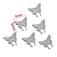 10 PCS/Package 6*4mm 7*4mm 9*10mm Alloy Butterfly Bow Knot Polished DIY Accessories sku image 7