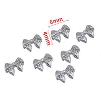 10 PCS/Package 6*4mm 7*4mm 9*10mm Alloy Butterfly Bow Knot Polished DIY Accessories sku image 4