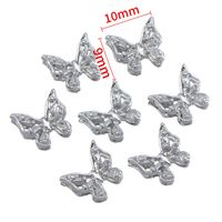 10 PCS/Package 6*4mm 7*4mm 9*10mm Alloy Butterfly Bow Knot Polished DIY Accessories sku image 9