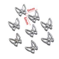 10 PCS/Package 6*4mm 7*4mm 9*10mm Alloy Butterfly Bow Knot Polished DIY Accessories sku image 3