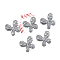 10 PCS/Package 6*4mm 7*4mm 9*10mm Alloy Butterfly Bow Knot Polished DIY Accessories sku image 8
