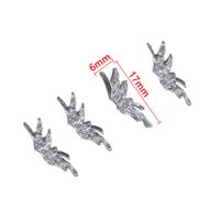 10 Pièces/Paquet 6*4mm 7*4mm 9*10mm Alliage Papillon Noeud D'Arc Brillant DIY Accessoires sku image 10