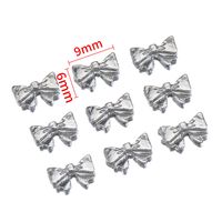 10 PCS/Package 6*4mm 7*4mm 9*10mm Alloy Butterfly Bow Knot Polished DIY Accessories sku image 1