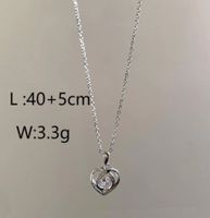 Copper 18K Gold Plated Fairy Style Elegant Sweet Heart Shape Pendant Necklace main image 2
