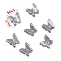 10 PCS/Package 6*4mm 7*4mm 9*10mm Alloy Butterfly Bow Knot Polished DIY Accessories sku image 2