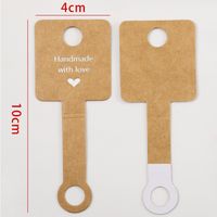 Sweet Simple Style Solid Color Paper Printing Jewelry Accessories main image 2