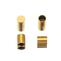 20 PCS/Package Diameter 4mm Diameter 5mm Diameter 6 Mm Hole 2~2.9mm Hole 3~3.9mm Hole 4~4.9mm Stainless Steel 18K Gold Plated Solid Color Polished Jewelry Buckle main image 6