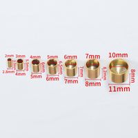 20 PCS/Package Diameter 4mm Diameter 5mm Diameter 6 Mm Hole 2~2.9mm Hole 3~3.9mm Hole 4~4.9mm Stainless Steel 18K Gold Plated Solid Color Polished Jewelry Buckle sku image 12