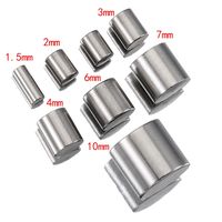 20 PCS/Package Diameter 4mm Diameter 5mm Diameter 6 Mm Hole 2~2.9mm Hole 3~3.9mm Hole 4~4.9mm Stainless Steel 18K Gold Plated Solid Color Polished Jewelry Buckle sku image 1
