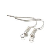 200 20 * 20mm Metal Solid Color Polished Hook Earring Findings sku image 6