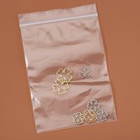 20 PCS/Package 12*12mm 16 * 16mm 20*20mm Stainless Steel 18K Gold Plated Four Leaf Clover Polished Pendant main image 5