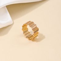 Nordic Style Simple Style Lines Alloy Twist Women's Rings main image 4