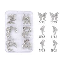 Fairy Style Butterfly Zinc Alloy Nail Decoration Accessories A Pack Of 26 main image 1