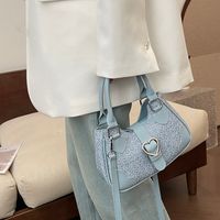 Women's Pu Leather Solid Color Classic Style Sewing Thread Square Zipper Handbag main image 6