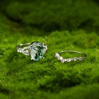 Elegant Glam Irregular Geometric Round Zinc Alloy Inlay Crystal Rhinestones Glass Stone Women's Rings main image 3