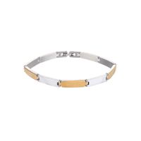 Hip-Hop Simple Style Color Block 304 Stainless Steel 18K Gold Plated Bracelets In Bulk main image 6