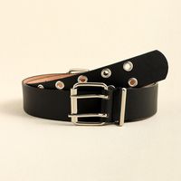 Simple Style Commute Solid Color Pu Leather Alloy Buckle Women's Leather Belts main image 6