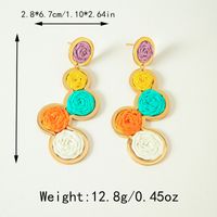 1 Pair Beach Tropical Peanut Gourd Plating 304 Stainless Steel Raffia Gold Plated Drop Earrings main image 2