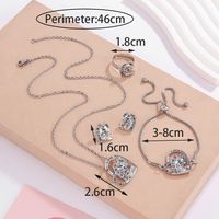 Elegant Heart Shape Unicorn Alloy Inlay Artificial Diamond Women's Jewelry Set main image 2