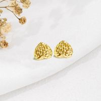 1 Pair Vacation Commute Geometric Round Asymmetrical Plating 304 Stainless Steel 18K Gold Plated Ear Studs sku image 6