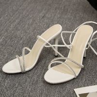 Women's Sexy Solid Color Point Toe High Heel Sandals sku image 9