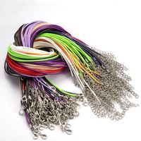 10 PCS/Package Pu Leather Solid Color Chain main image 4