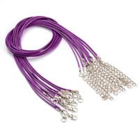 10 PCS/Package Pu Leather Solid Color Chain sku image 5