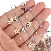 1 Piece Copper Flower Polished Chain main image 5