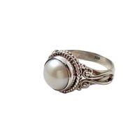 Wholesale Simple Style Classic Style Geometric Copper Inlay Pearl Rings main image 5