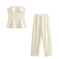 Banquet Daily Date Women's Sexy Solid Color Polyester Pants Sets Pants Sets main image 1