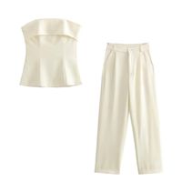 Banquet Daily Date Women's Sexy Solid Color Polyester Pants Sets Pants Sets main image 6