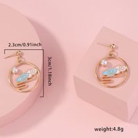 1 Pair Simple Style Classic Style Color Block Alloy Drop Earrings main image 2