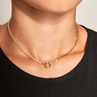 Copper Simple Style Classic Style Solid Color Necklace sku image 1
