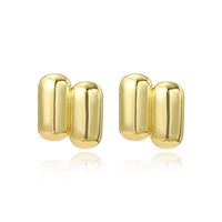 1 Pair Vacation Modern Style Geometric Plating Copper 18K Gold Plated Ear Studs main image 3