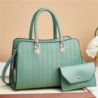 Women's Large Pu Leather Solid Color Vintage Style Classic Style Square Zipper Crossbody Bag sku image 3