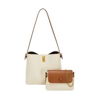Women's Medium Pu Leather Solid Color Classic Style Square Magnetic Buckle Bag Sets main image 2