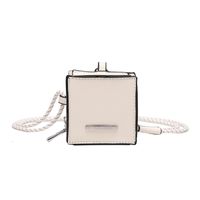 Women's Mini Pu Leather Square Solid Color Streetwear Square Zipper Crossbody Bag Square Bag main image 7
