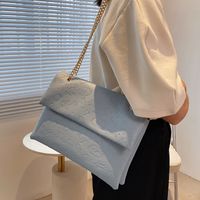 Women's Medium Pu Leather Solid Color Cute Magnetic Buckle Shoulder Bag main image 3