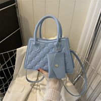 Women's Medium Pu Leather Solid Color Classic Style Zipper Bag Sets Crossbody Bag sku image 6