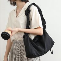 Women's Medium Nylon Solid Color Basic Square Zipper Shoulder Bag main image 8